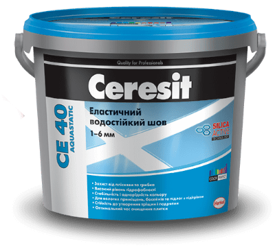 Еластичний водостійкий шов Ceresit CE 40 Aquastatic, 2кг