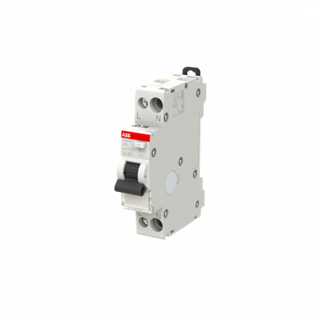 Диференційний автоматичний вимикач ABB DSN201 1p+N, AC-C25/0.03, 6кА (2CSR255050R1254) ПЗВ