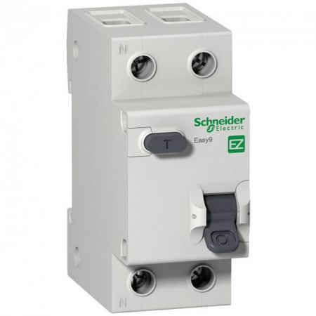 Диференційний автоматичний вимикач Schneider Electric Easy9 1Р+N, 10А, 30 мА, АС (EZ9D34610) ПЗВ