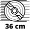 Газонокосарка електрична Einhell GC-EM 1500/36, 1500Вт, 36см, 38л (3400156)