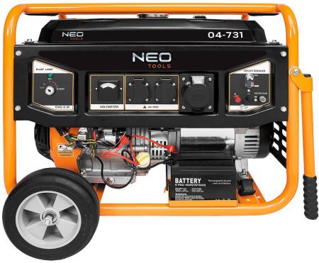 Генератор бензиновий Neo Tools, 230В, 50Гц, 6.5кВт