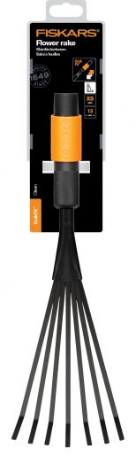 Граблі віялові Fiskars QuikFit, насадка, для квітів, 38.4 см, 210г (1001412)