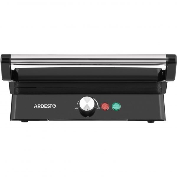 Гриль ARDESTO GH-1800MB, 1800Вт, раскрытие на 180°, черно-серебристый
