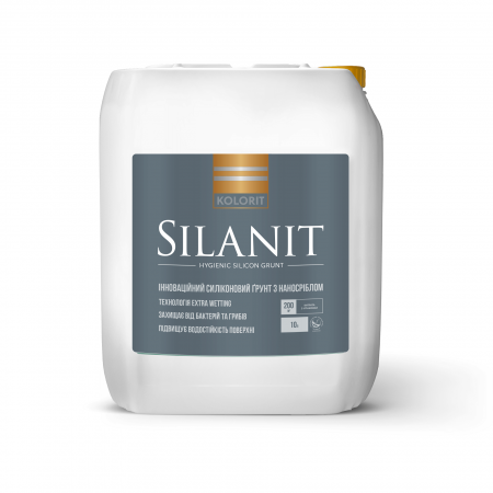 Ґрунт паропроникний Kolorit Silanit, молочно-білий, 10л (4823046204050)