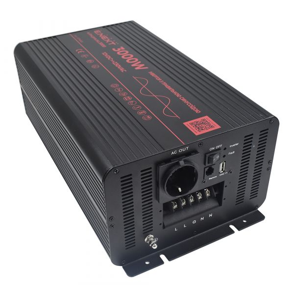 Інвертор для автономного електро живлення 12/220В, 3000Вт, чистий синус (s074005)