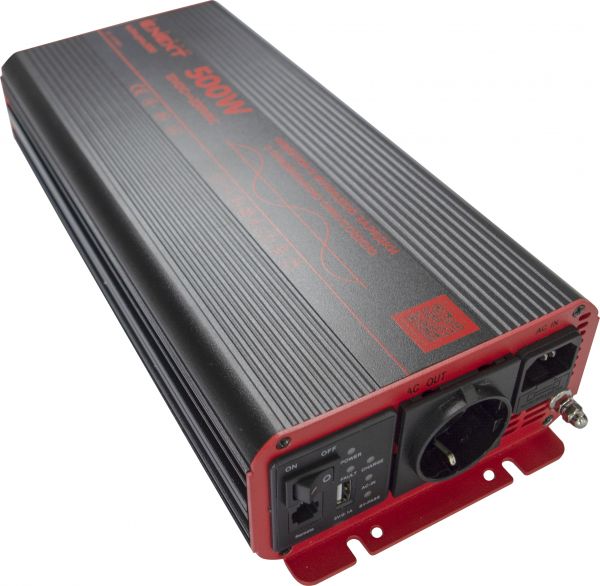 Инвертор с функцией зарядки E.NEXT e.inv.pro.500, 12/220В, 500Вт, чистый синус (s073001) Инвертор с функцией зарядки E.NEXT e.inv.pro.500, 12/220В, 500Вт, чистый синус (s073001)