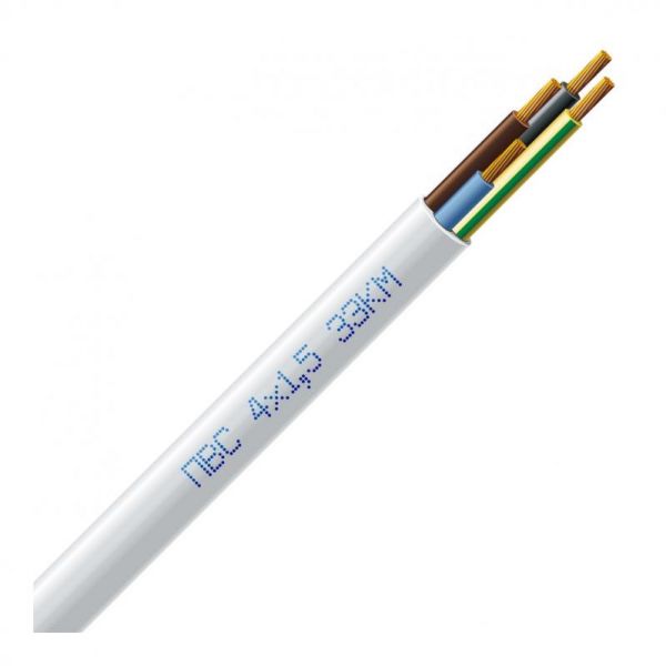 Кабель ПВС 4x1.5 ЗЗКМ Кабель ПВС 4x1.5 ЗЗКМ