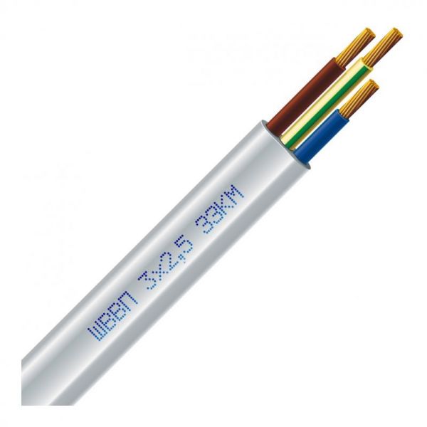 Кабель ШВВП 3x2.5 ЗЗКМ Кабель ШВВП 3x2.5 ЗЗКМ