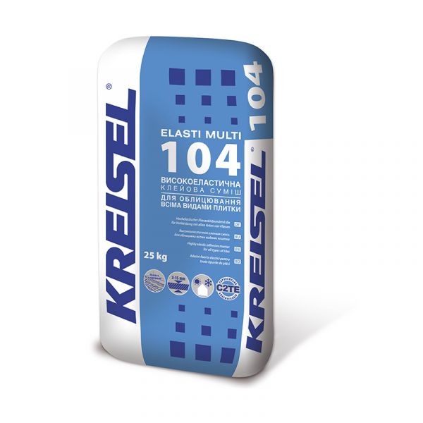 Клей для кплитки Kreisel Elasti Multi 104, 25кг Клей для кплитки Kreisel Elasti Multi 104, 25кг