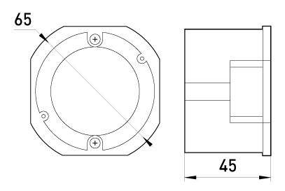 Коробка установча E.NEXT (e.db.stand.109.d65) гіпсокартон, блочна, упор ПВХ, 65x45мм (s027003)