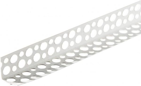 Кутник перфорований, ПВХ, 3м