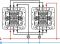 Механізм прохідного 2-клавішного перемикача Legrand Valena 10А, Білий (774408)
