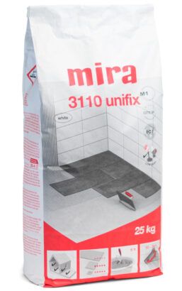Клей для плитки Mira 3110 Unifix (белый) класс C2TE S1, 25кг Клей для плитки Mira 3110 Unifix (белый) класс C2TE S1, 25кг