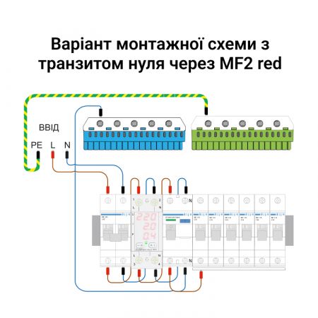 Мультифункціональне реле ZUBR MF2-63 red (4820120221781)