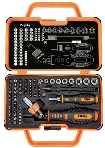 Набір біт Neo Tools з тримачем, 69 одиниць