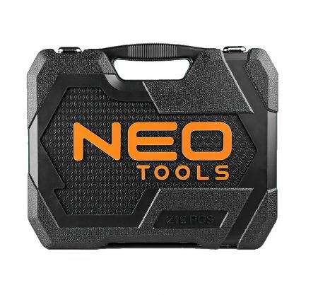 Набор инструментов Neo Tools, 1/2", 3/8", 1/4", CrV, 219 единиц