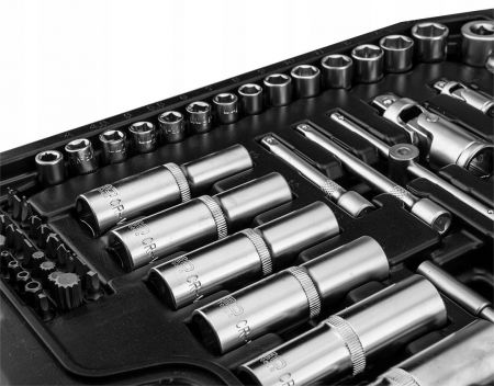 Набор инструментов Neo Tools, 1/2", 1/4", 150 единиц