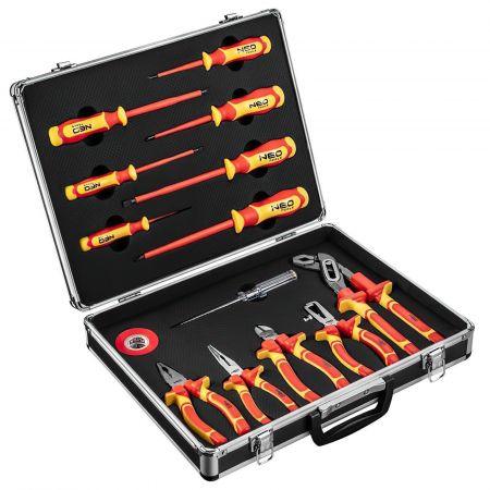 Набір інструментів Neo Tools для електрика, 1000В, 13 одиниць