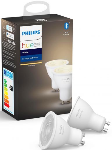 Набір Philips Hue (Bridge, лампа E27 White 2шт, лампа GU10 White 2шт) (BRIDGE+E27W2P+GU10W2P)