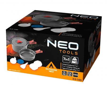 Набор туристической посуды Neo Tools, 7в1 (63-146)