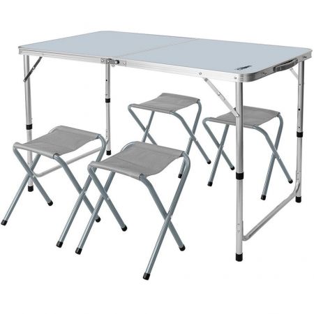 Набір стіл та стільці розкладні Neo Tools, стіл 120x60x54 (63-159)