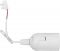 Патрон пластиковый E.NEXT e.lamp socket pendant..E27.pl.white, Е27, подвесной, с кабелем и клеммным бревном., белый (s9100057)