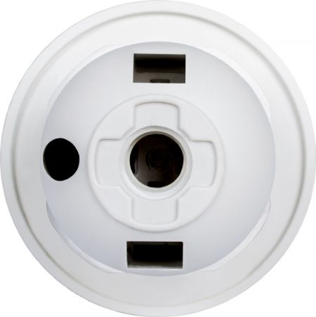 Патрон пластиковий E.NEXT e.lamp socket with nut.E27.pl.white, Е27, з гайкою, білий (s9100016)