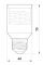 Переходник E.NEXT (e.lamp adapter.Е27/Е40.white), из патрона Е27 на Е40, (s9100015)