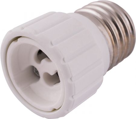 Перехідник  E.NEXT (e.lamp adapter.Е27/GU10.white), з патрону Е27 на GU10, (s9100041)