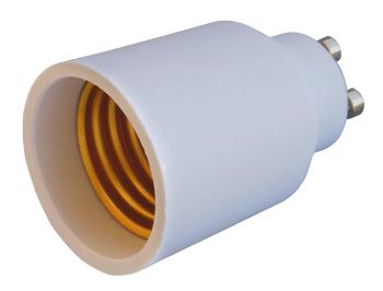 Перехідник  E.NEXT (e.lamp adapter.GU10/Е27.white), з патрону GU10 на Е27, (s9100042)