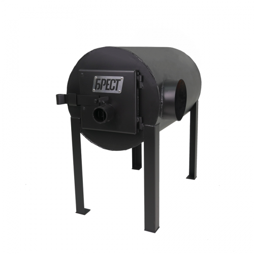 Печь-буржуйка Экожар Про 200 с горизонтальным выходом теплого воздуха (сталь 5 мм)