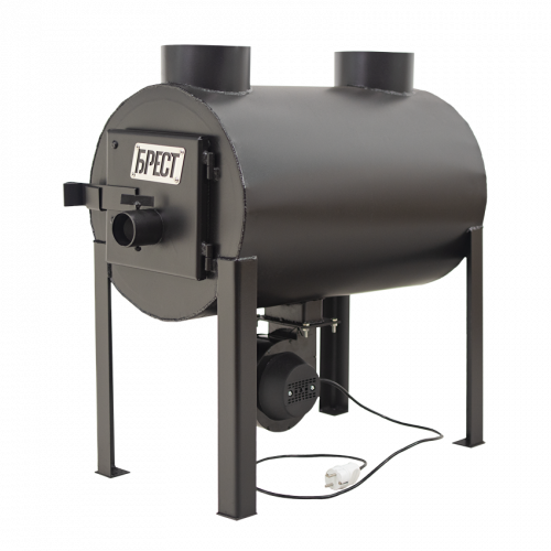 Печь-буржуйка Экожар Про 203 плюс с вентилятором (сталь 5 мм)