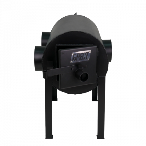 Печь-буржуйка Экожар Про 203 с горизонтальным выходом теплого воздуха (сталь 5 мм)