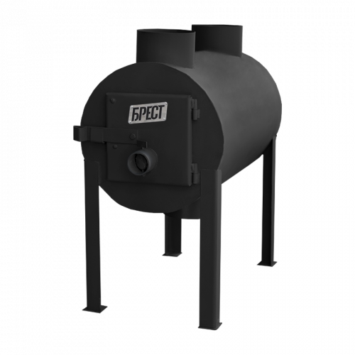 Печь-буржуйка Экожар Про 203 с вертикальным выходом теплого воздуха (сталь 5 мм)