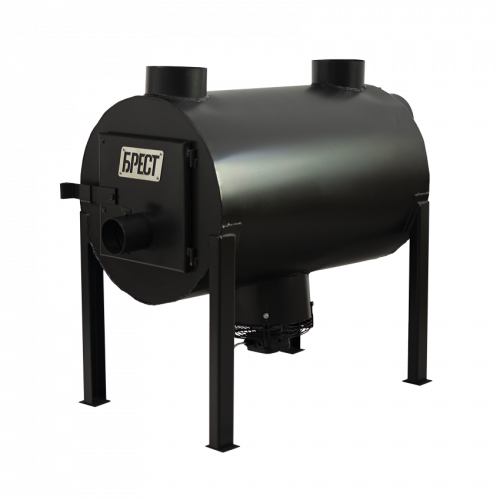 Печь-буржуйка Экожар Про 350 плюс с вентилятором (сталь 7 мм)