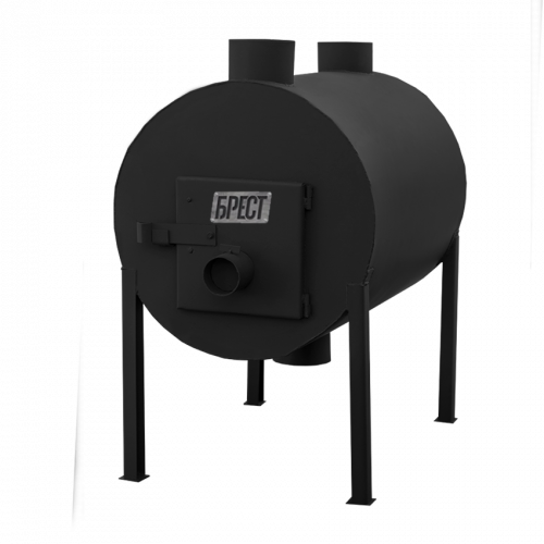 Печь-буржуйка Экожар Про 500 с вертикальным выходом теплого воздуха (сталь 8 мм)