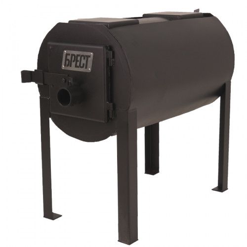 Піч-камін Екожар Про 150 з двома варильними поверхнями (сталь 5 мм)