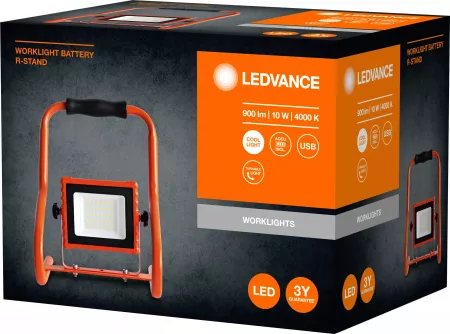 Прожектор Ledvance LED WORKLIGHT BATTERY 10W 840 R-ST LEDV (4058075576476)