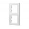 Рамка 2 поста Schneider Electric Asfora, белая, вертикальная (EPH5810221)