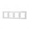 Рамка 4 поста Schneider Electric Asfora, белая (EPH5800421)