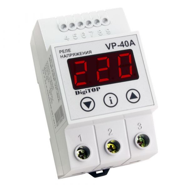 Реле напруги DigiTOP VP-40A (4820118380148) Реле напруги DigiTOP VP-40A (4820118380148)