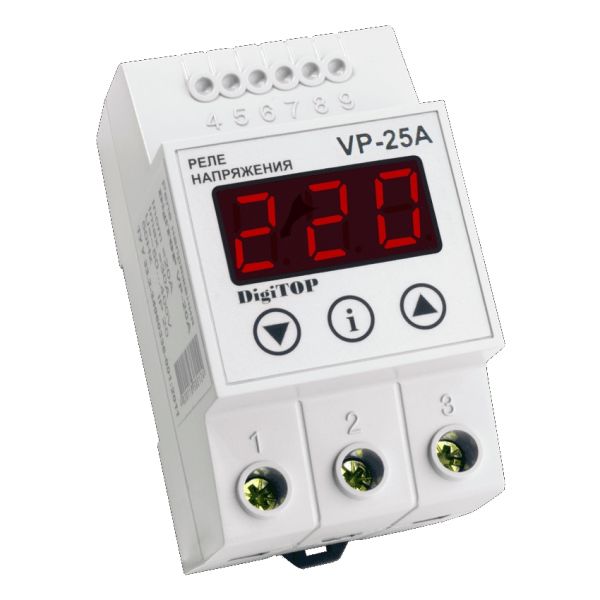 Реле напруги DigiTOP VP-25A (4820118381114) Реле напруги DigiTOP VP-25A (4820118381114)