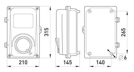 Щит для однофазного счетчика E.NEXT e.mbox.stand.plastic.n.f1, наружный (s0110001)