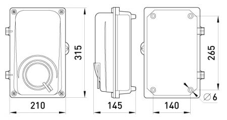 Щит для однофазного лічильника E.NEXT e.mbox.stand.plastic.n.f1.pe, зовнішній (s0110005)