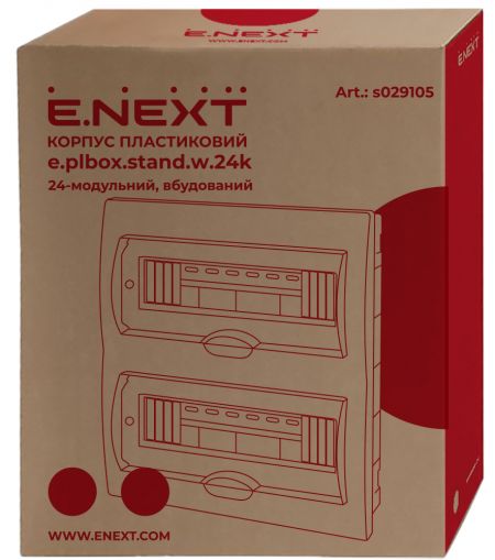 Щит распределительный E.NEXT e.plbox.stand.w.24k на 24 модуля, внутренний (s029105)