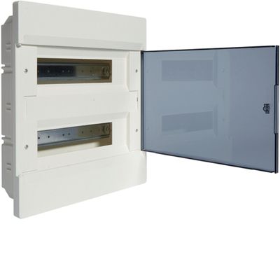 Щит розподільчий Hager COSMOS на 24 модулі, внутрішній, прозорі дверцята (VR212TD)