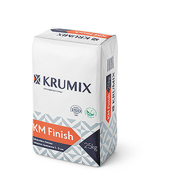 Шпаклівка гіпсова Krumix КМ Finish, 25кг Шпаклівка гіпсова Krumix КМ Finish, 25кг