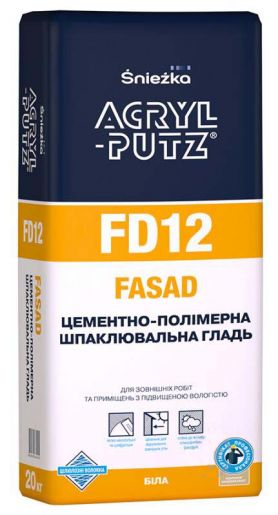 Шпаклівка Sniezka ACRYL-PUTZ FD12 FASAD, 20кг