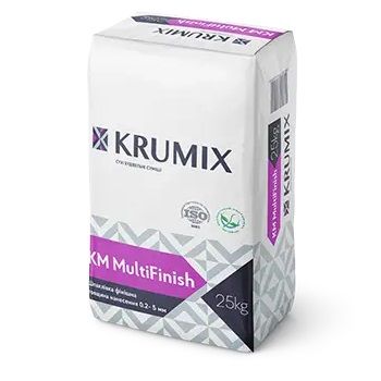 Штукатурка гіпсова Krumix KM Saten, 25кг Штукатурка гіпсова Krumix KM Saten, 25кг