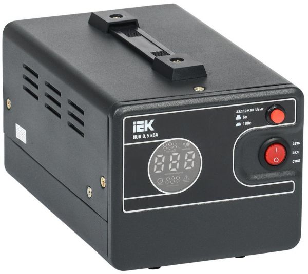 Стабілізатор напруги IEK HUB 0,5кВА (IVS21-1-D05-13) Стабілізатор напруги IEK HUB 0,5кВА (IVS21-1-D05-13)